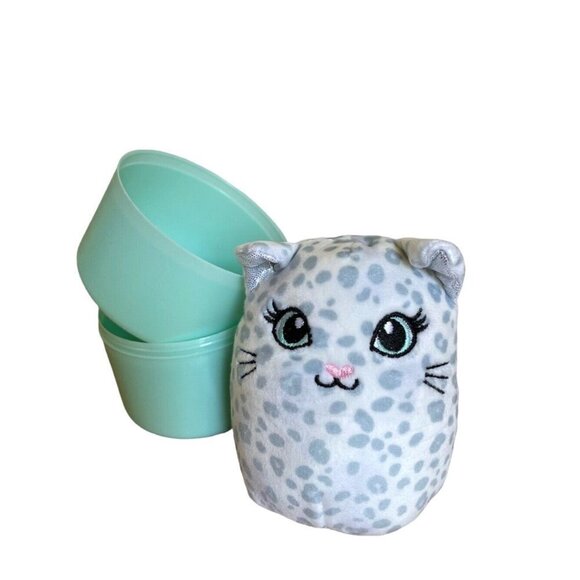 Scented Squishmallow Justice Series 1 Crystal Snow Leopard 4" Plush Capsule - Picture 1 of 6